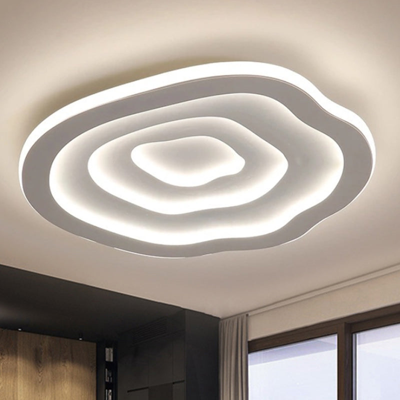 Golvend Akryl Plafondlampa, LED Vit Flushmount Varm/Vit Ljus
