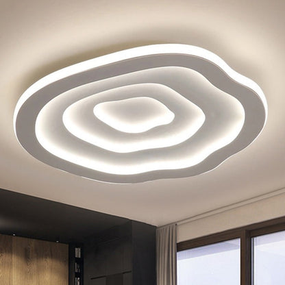 Golvend Akryl Plafondlampa, LED Vit Flushmount Varm/Vit Ljus