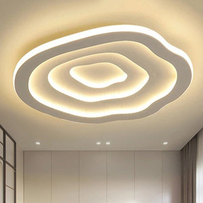 Golvend Akryl Plafondlampa, LED Vit Flushmount Varm/Vit Ljus