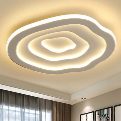 Golvend Akryl Plafondlampa, LED Vit Flushmount Varm/Vit Ljus