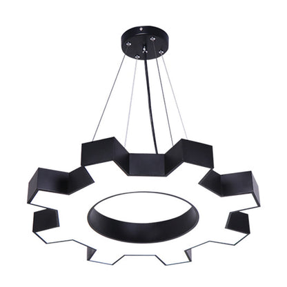Vägglampa i Gear Form - Metallisk Modern Stil LED Hängande Lamparmatur