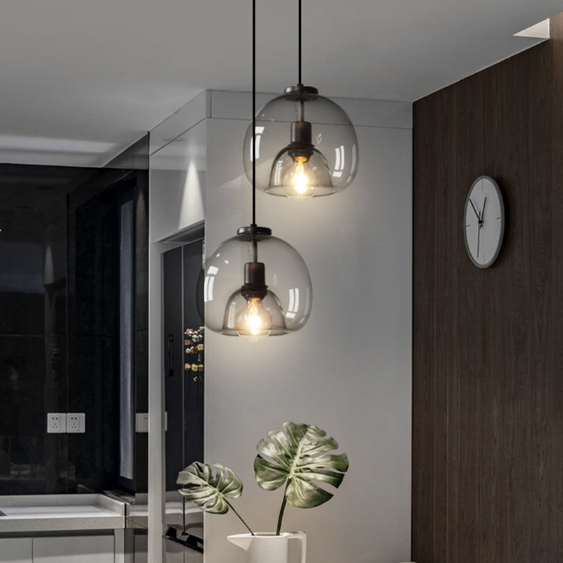 Orion Minimalistisk Svart Mynnad Hängande Lampa