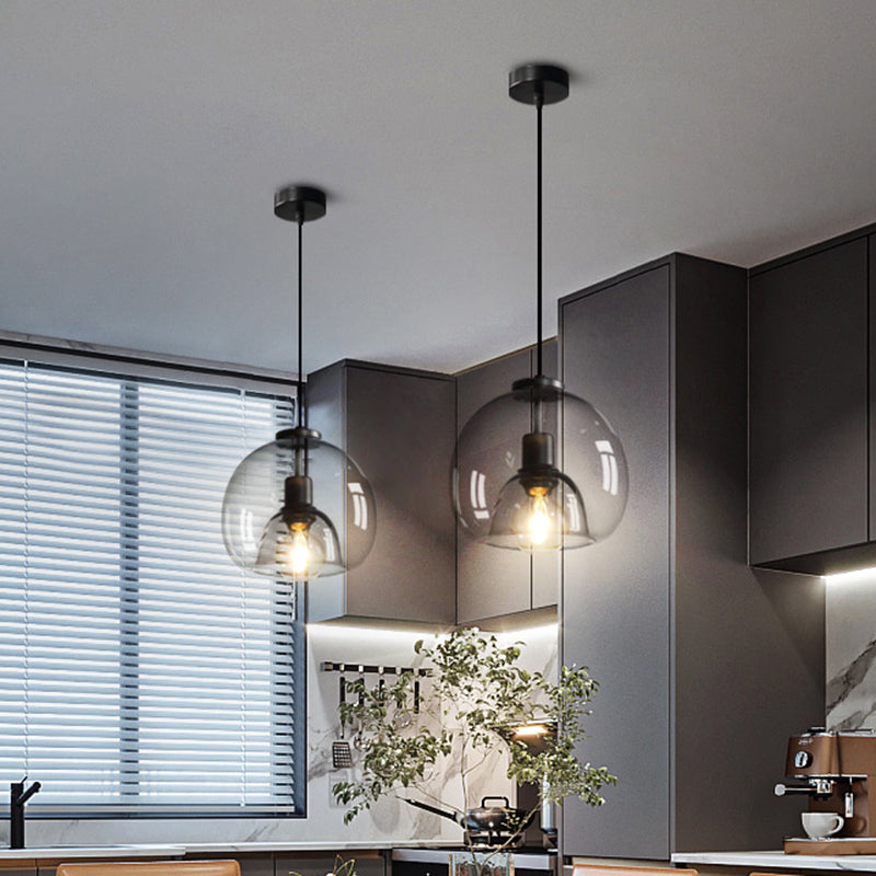 Orion Minimalistisk Svart Mynnad Hängande Lampa