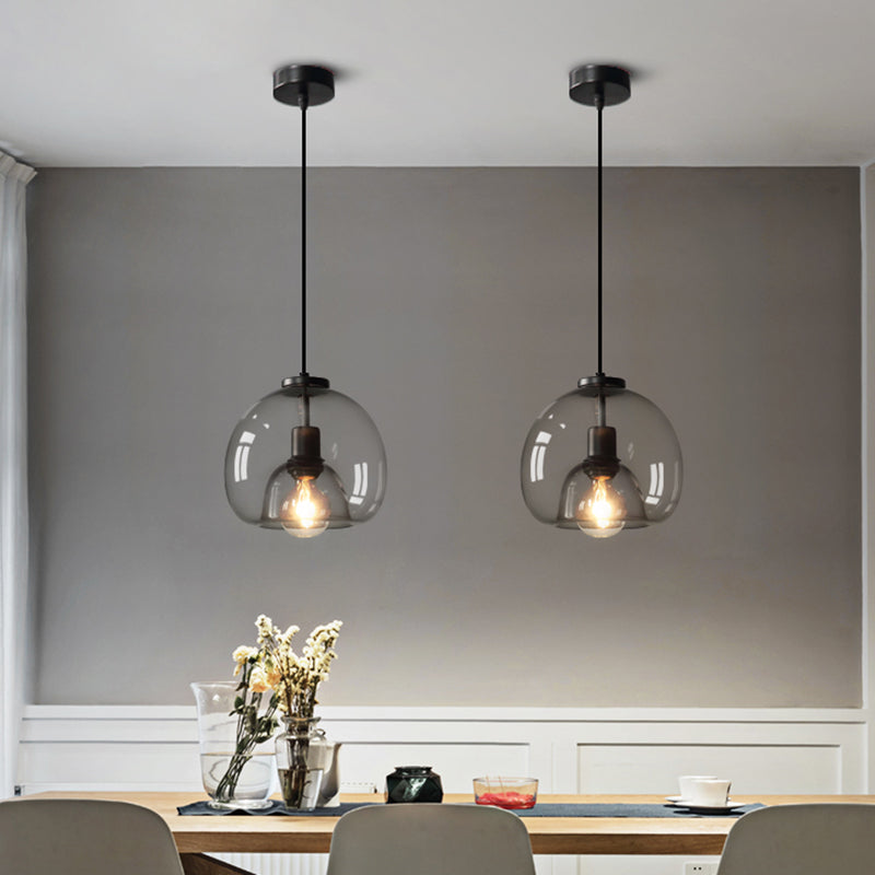 Orion Minimalistisk Svart Mynnad Hängande Lampa