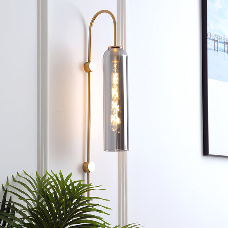 Vägglampa Modern Glas Metall Väggsänkare