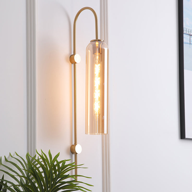Vägglampa Modern Glas Metall Väggsänkare