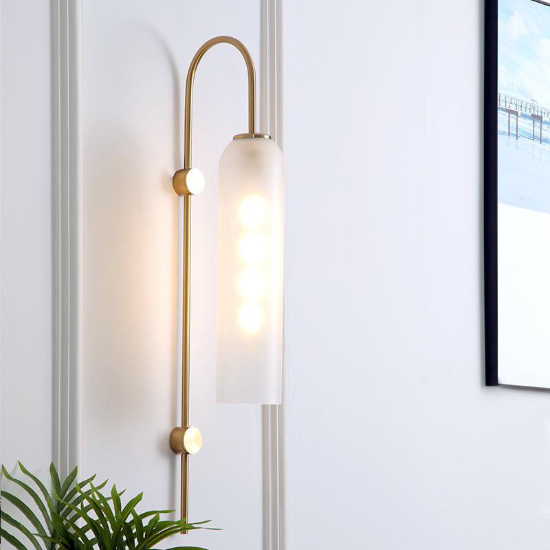 Vägglampa Modern Glas Metall Väggsänkare