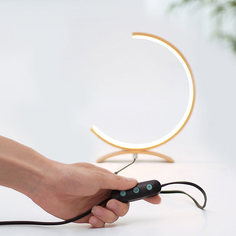 C-form - Minimalistisk LED Bordslampa med Dimmer