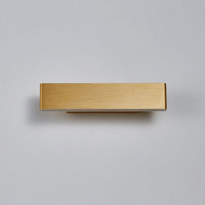 Aqsa Minimalistisk LED Vägglampa - Svart/Guld/Brun, Sovrum, Metall
