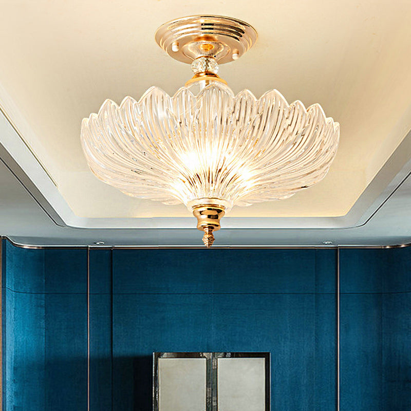 Elegant Svart/Guld Taklampa med Kristaller