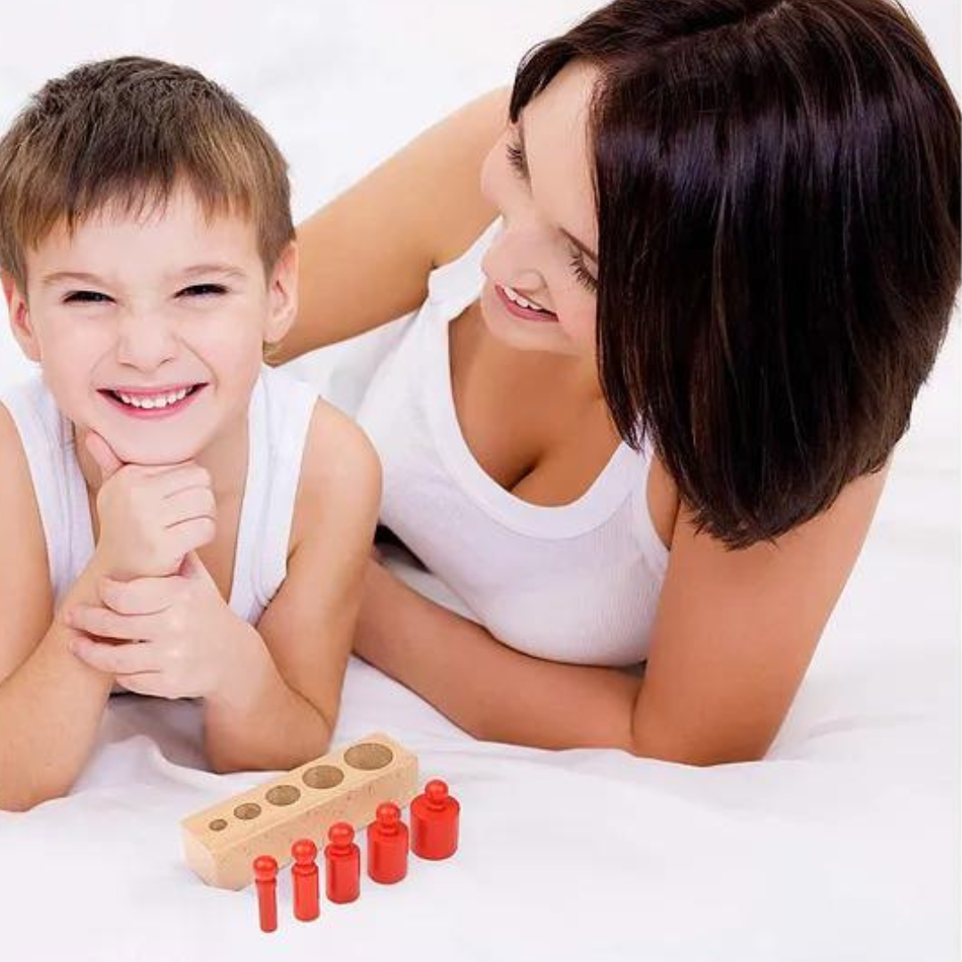 Montessori Färger och Nummer Lärande Träleksak