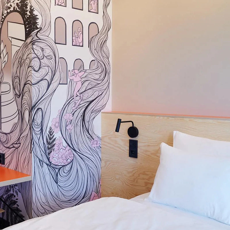 Orr Modern LED Vägglampa - Svart/Vit - Vardagsrum