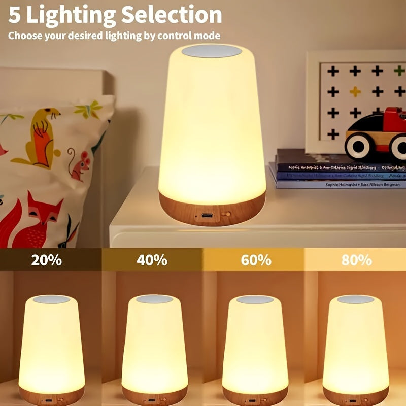 GlowLite - Bärbar Nattlampa med Touchkontroll och 13 RGB Färger