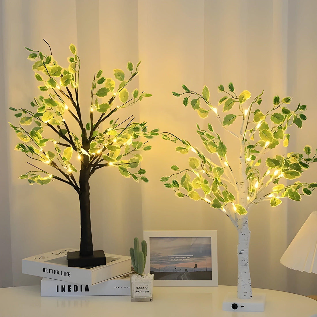 LeafyTree Lights - Glittrande Eviggrön Juldekoration LED-lampor
