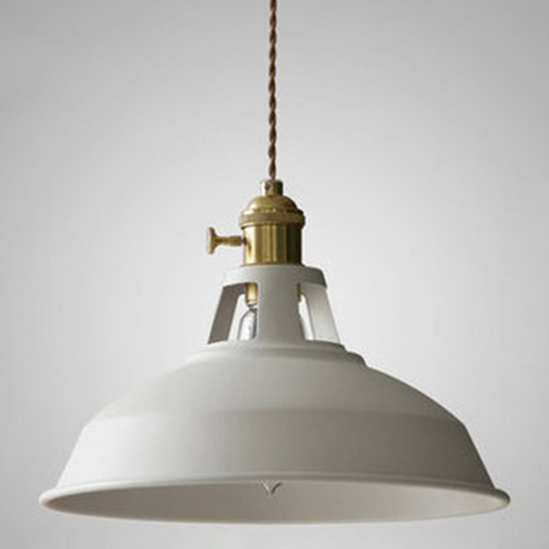 Vintage Industriell Hänglampa Metall – 1-Ljus