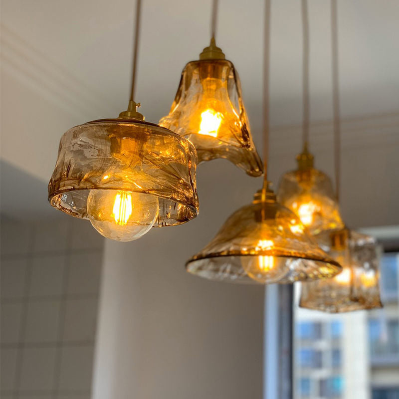 Ovalt Taklampa med Kristallprismor i Svart