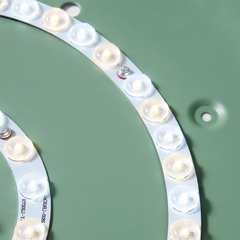 Modern LED Taklampa för Sovrum - Akryl och Metall Rund Inbyggnadsbelysning