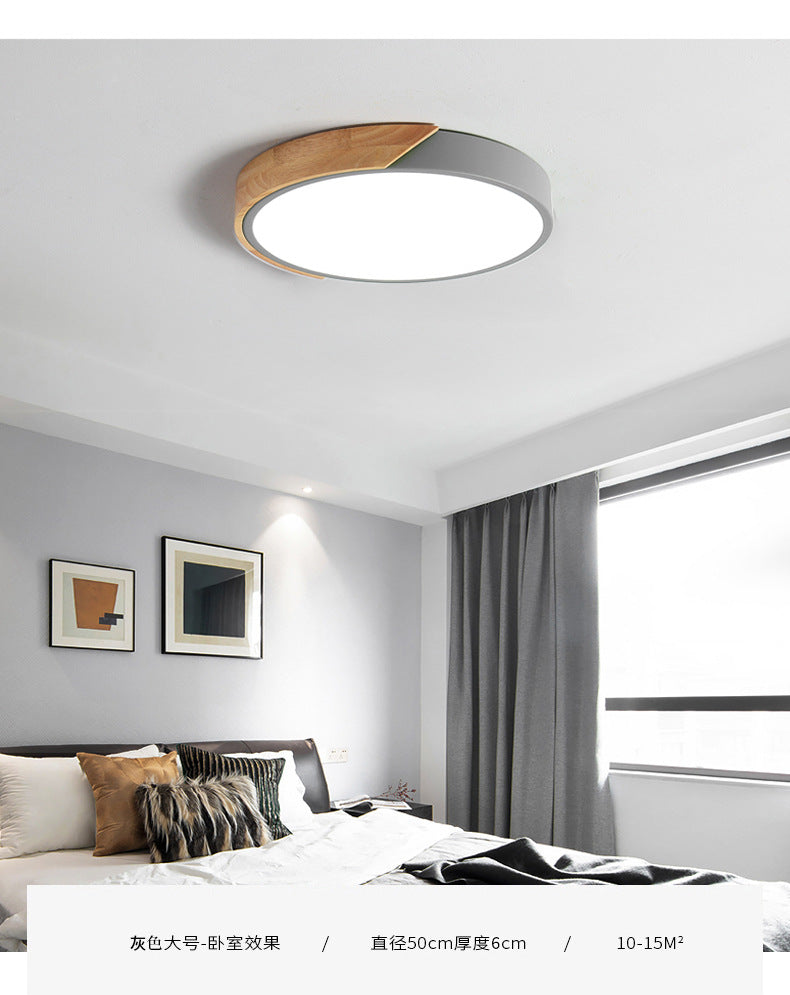 Modern LED Taklampa för Sovrum - Akryl och Metall Rund Inbyggnadsbelysning