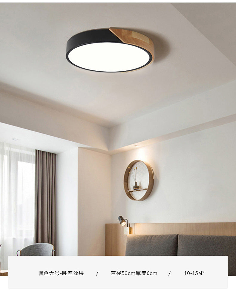 Modern LED Taklampa för Sovrum - Akryl och Metall Rund Inbyggnadsbelysning