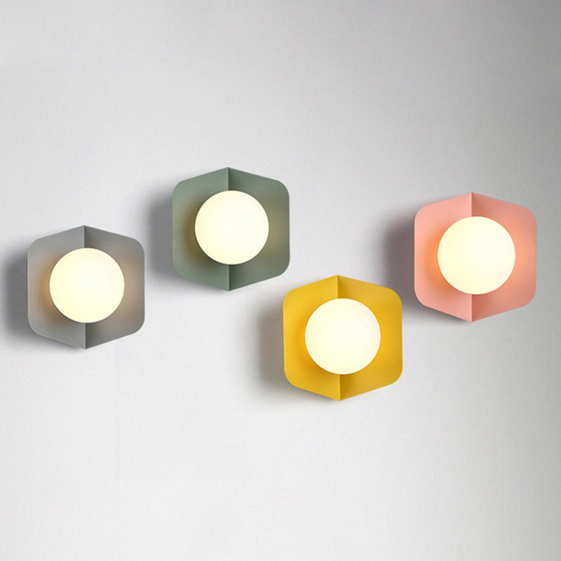 Macaroon - Modern Metall Vägglampa för Inomhus, Nordisk Stil LED-belysning