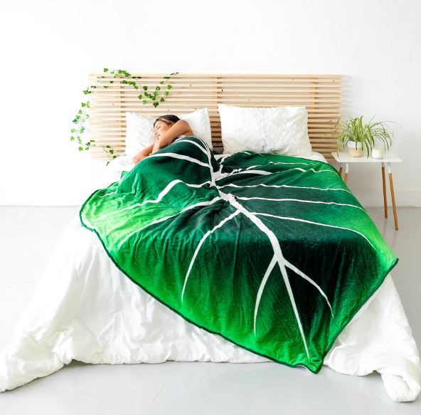 LeafyLuxe™ - Bladformad fleecefilt