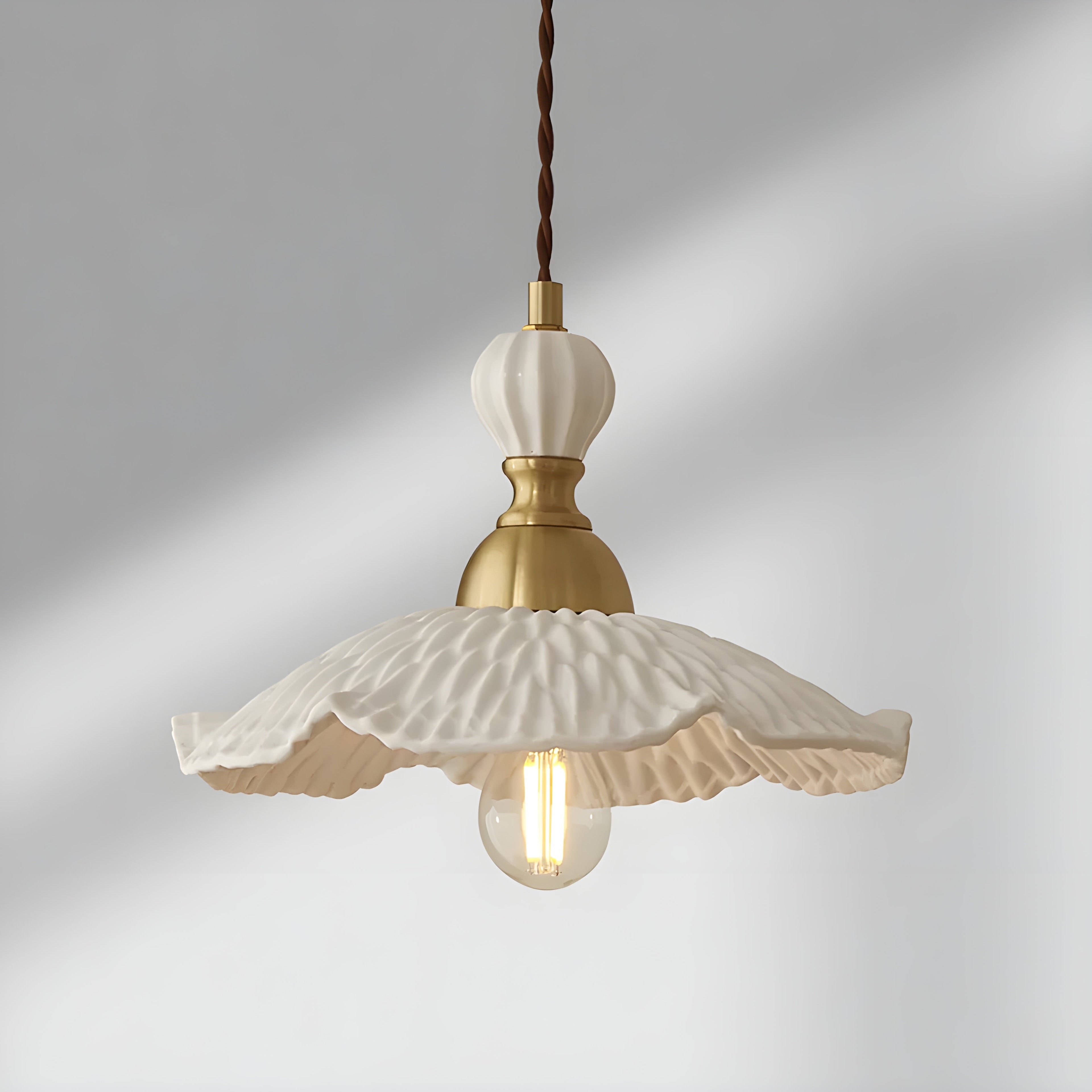 FleurBrass Light - Modern Japansk Transparent Hänglampa