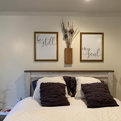 Rustik väggvas i trä - Naturlig atmosfär för varje inredning