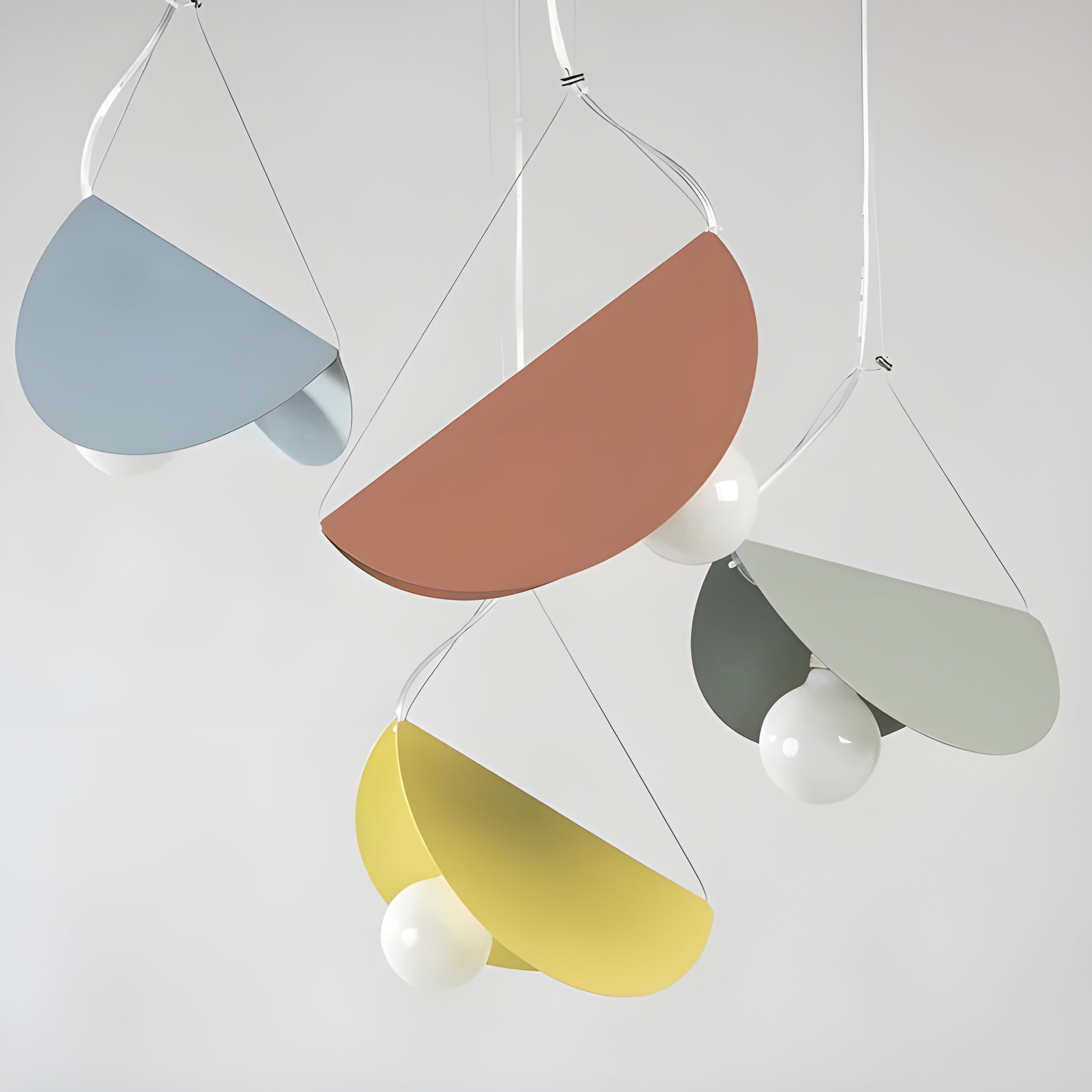 SparkLite Ljus - Fållad Metall Hängande Taklampa