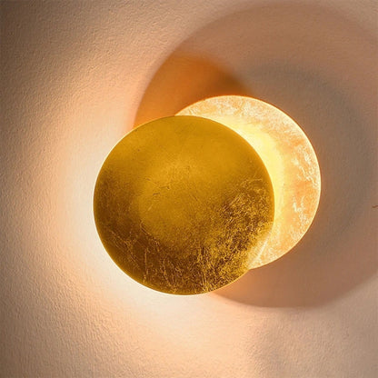 Elif LED Vägglampa - Guld/Röd Brons Metall