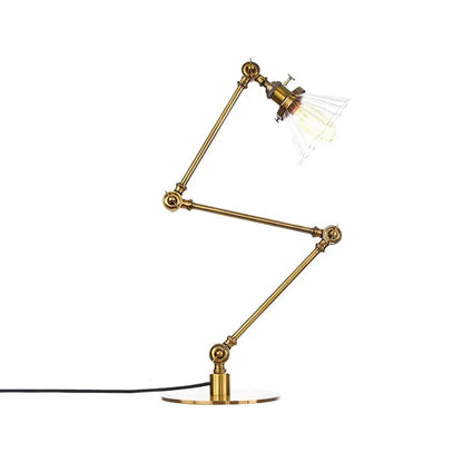 Carvallo - Elegant bordsbordslampa i klart glas i form av en kon