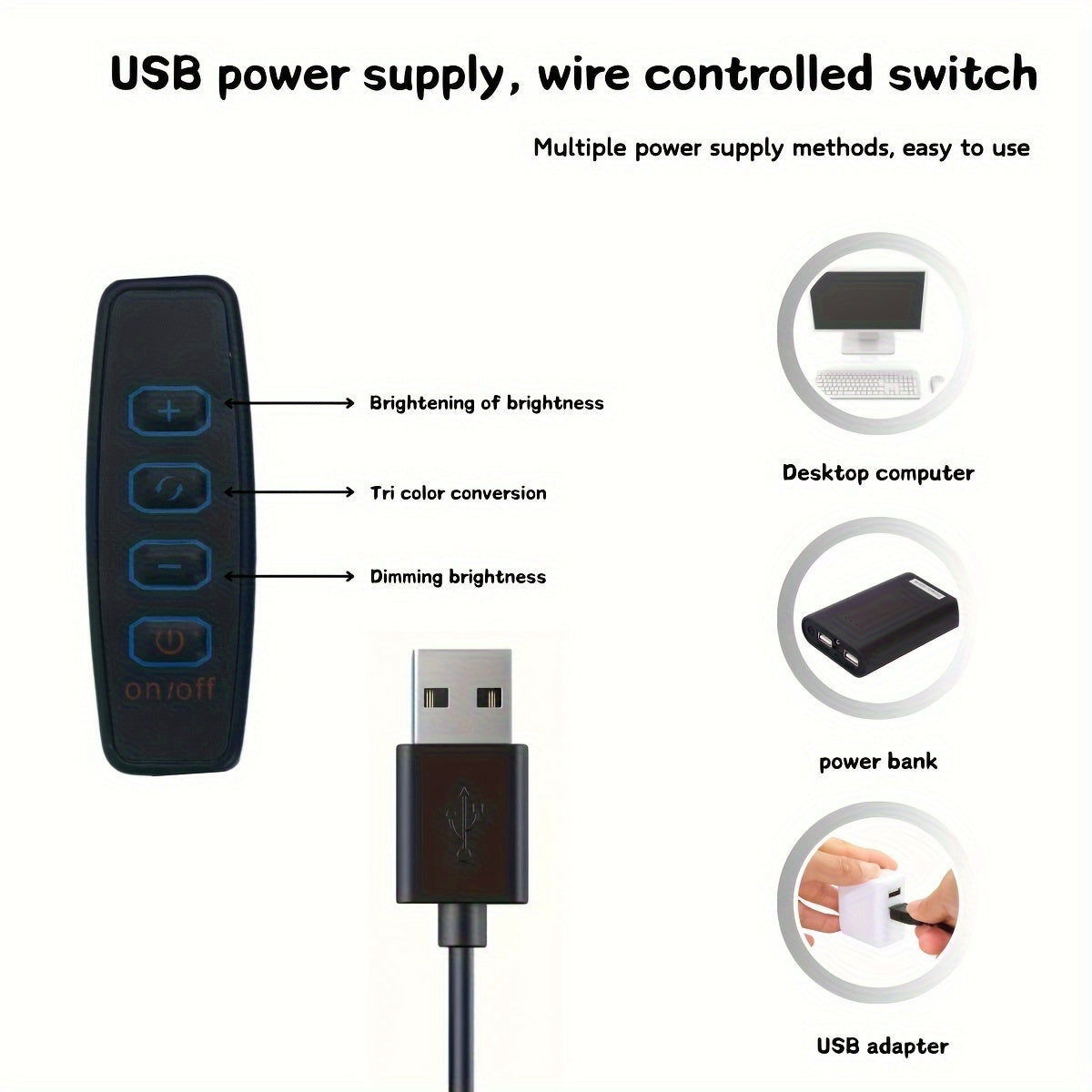 TrebleLight - Modern Kreativ Skrivbordslampa med Justerbart LED Ljus