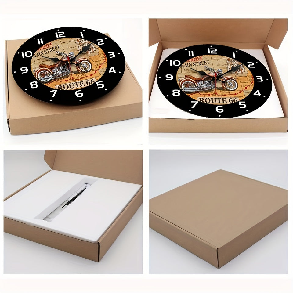 Minimalistisk Träväggklocka – Stilren, Ingen Tikande Ljud, Perfekt för Inredning