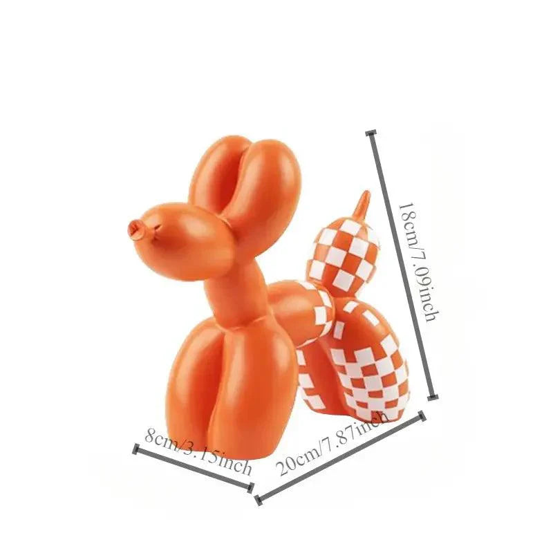 Carvallo Ballonhund Skulptur | Modernt Nordiskt Design | Dekoration av Resin | För Vardagsrum, Kontor & Presentidéer