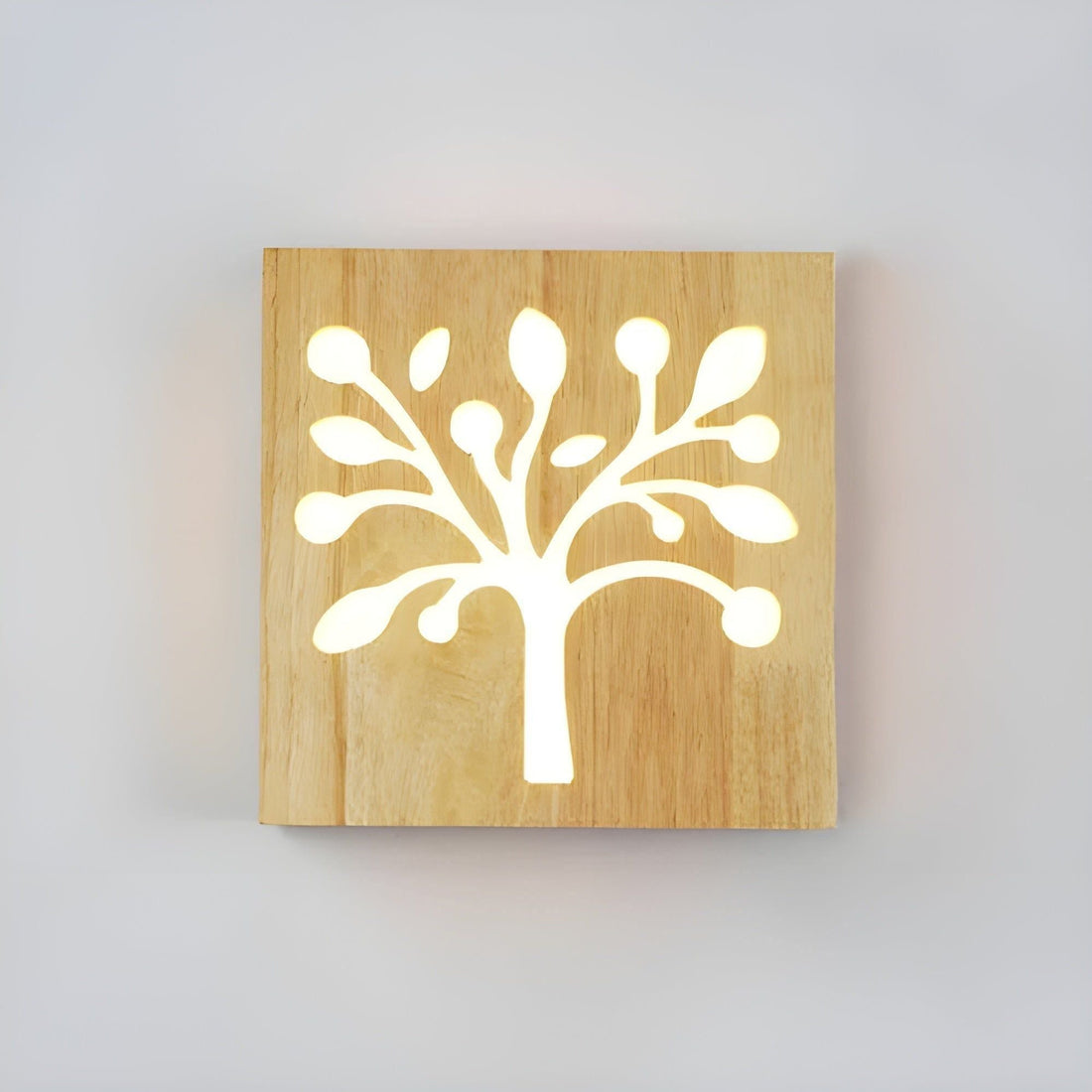 LumoWood Light - Modern LED-vägglampa i massivt trä