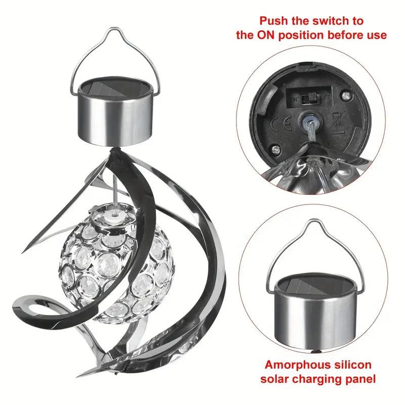 Carvallo Klanglicht | Solvindspel med färgskiftning | Väderbeständig & Energibesparande | För trädgård, balkong & terrass