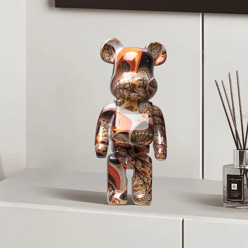 Graffiti Bear Figur Figur 10 Tum Abstrakt Djur Heminredning Förvaringsburk