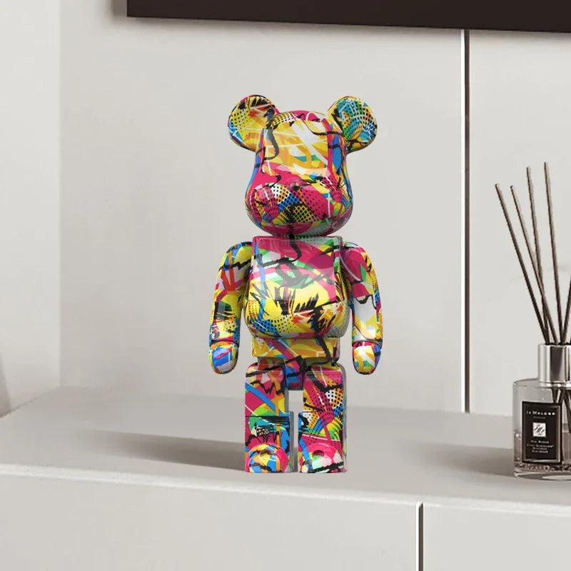 Graffiti Bear Figur Figur 10 Tum Abstrakt Djur Heminredning Förvaringsburk