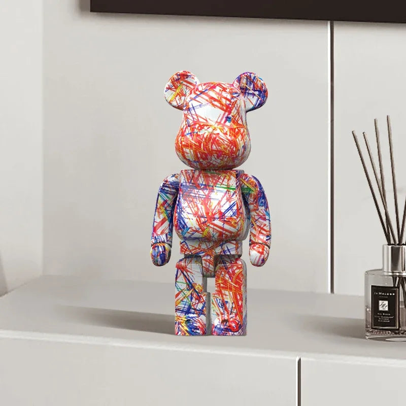 Graffiti Bear Figur Figur 10 Tum Abstrakt Djur Heminredning Förvaringsburk