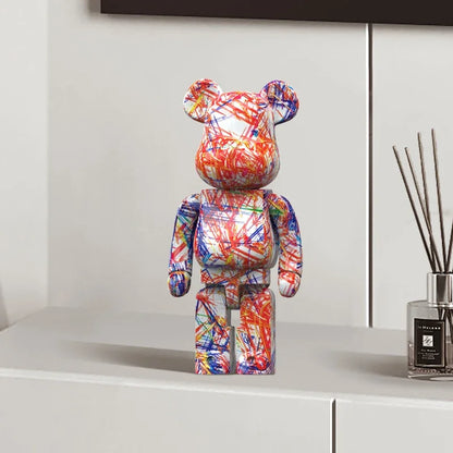 Graffiti Bear Figur Figur 10 Tum Abstrakt Djur Heminredning Förvaringsburk