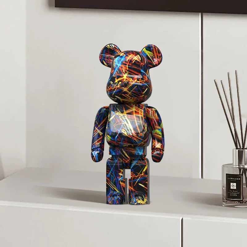 Graffiti Bear Figur Figur 10 Tum Abstrakt Djur Heminredning Förvaringsburk