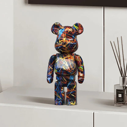 Graffiti Bear Figur Figur 10 Tum Abstrakt Djur Heminredning Förvaringsburk