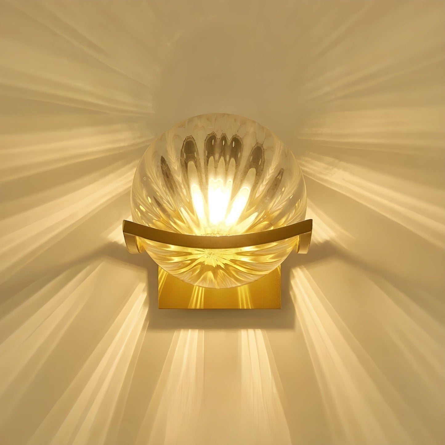 LED-vägglampa i glas – Modern, Dekorativ belysning