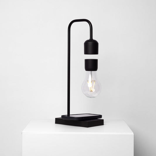 Minimalistisk Svävande LED-lampa med Trådlös Telefonladdare