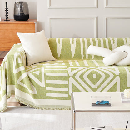 Geometrisk Boho Stil Sofföverdrag - Modern, Stilig &amp; Hållbart Soffskydd