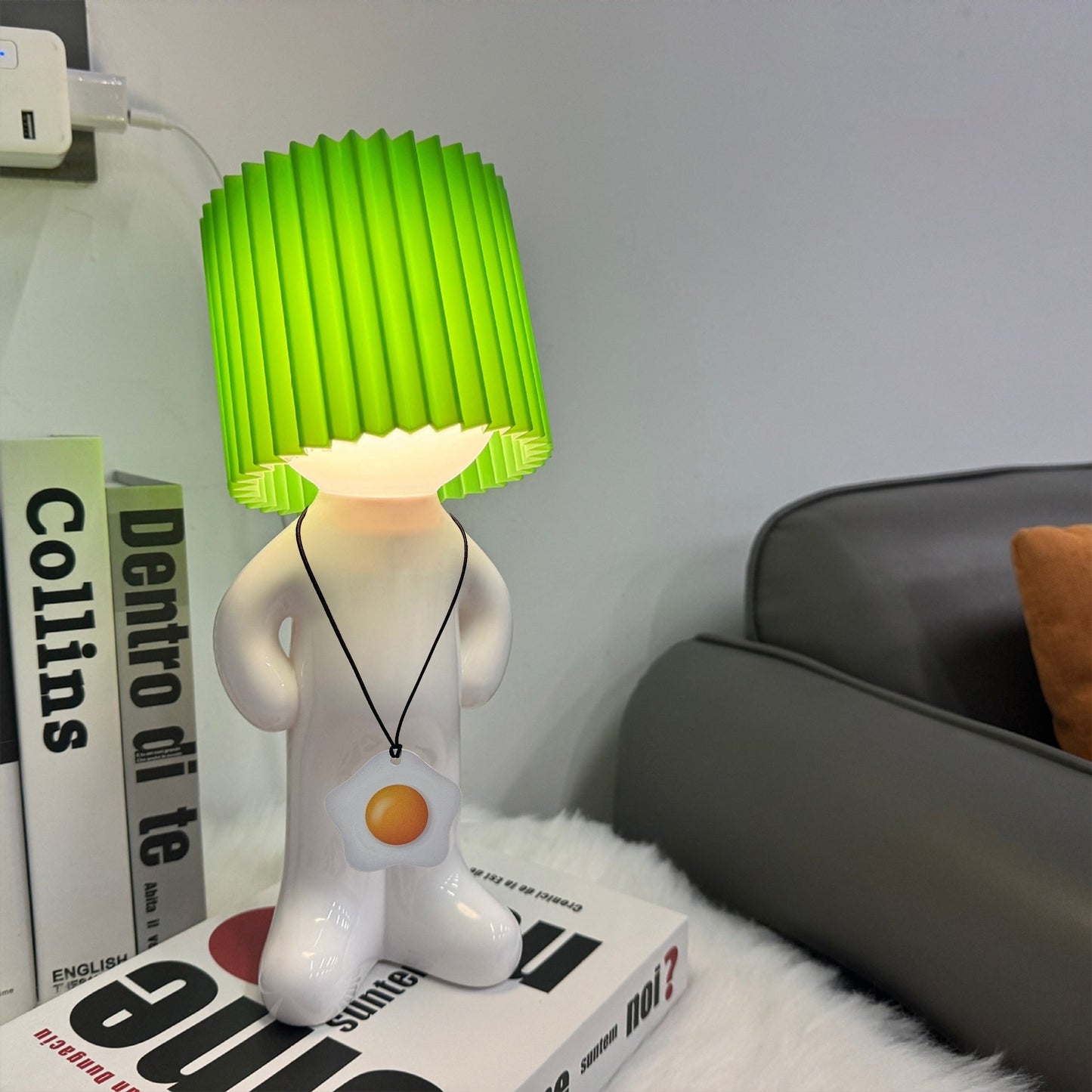 GlowCraft - Dimbar Akryl Bordslampa med LED-belysning och Tryckknappskontroll