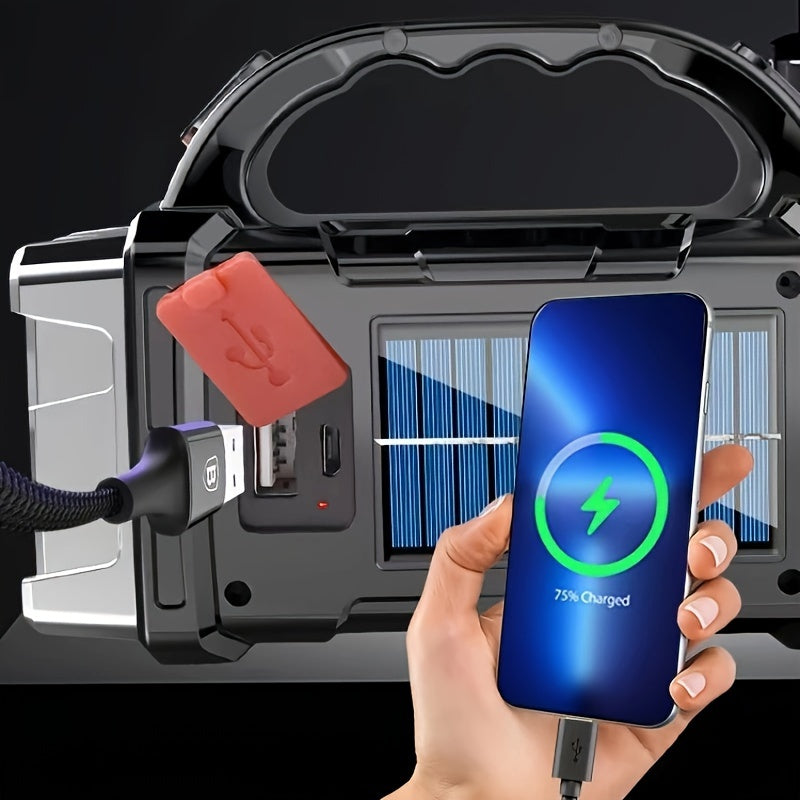 LED-ficklampa med uppladdningsbart batteri för utomhusbruk