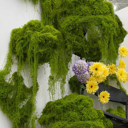 Konstgjord mossa för landskapsdesign – Mossa och blommor för dekoration och floristisk