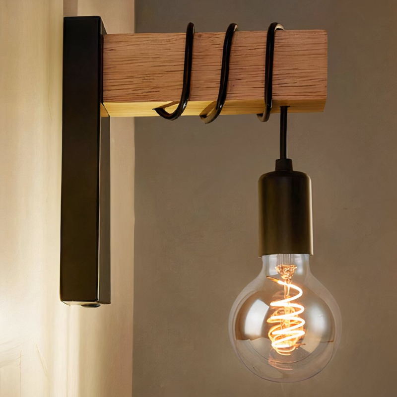 Vintage Industriell Vägglampa