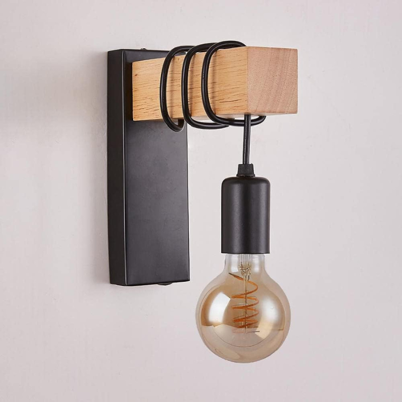 Vintage Industriell Vägglampa