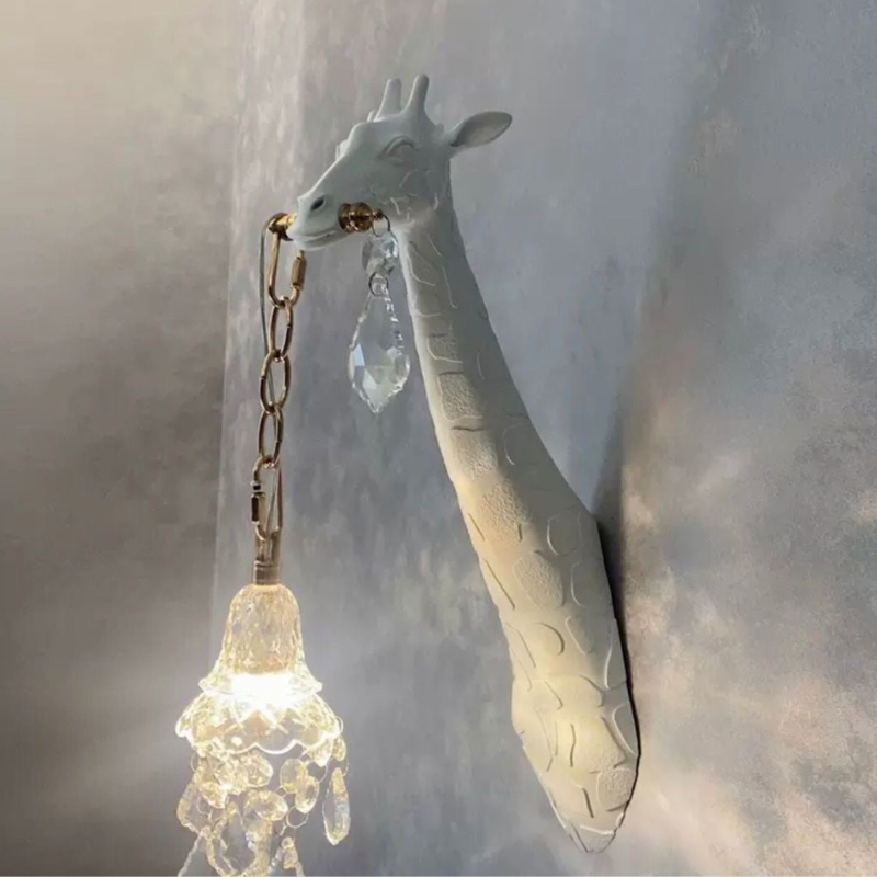 Elegant Giraff Vägglampa – Lyxig och Unik Design